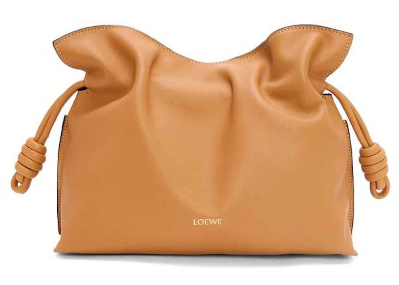 LOEWE Medium Flamenco Clutch In Nappa Calfskin Warm Desert