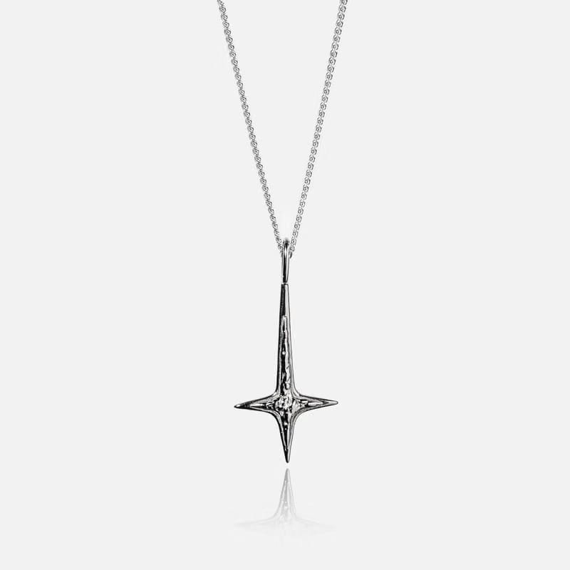 Polaris Pendant with Curb Chain