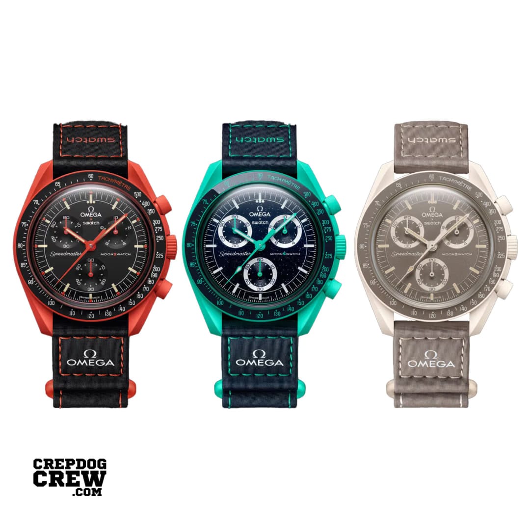 Swatch x Omega bioceramic moonswatch mission to earth set of 3