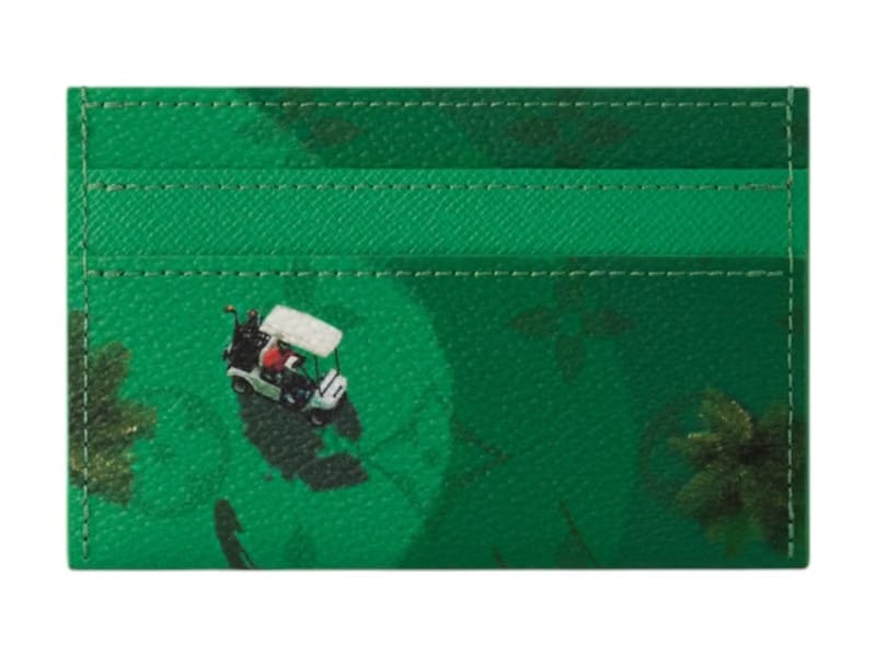 Louis Vuitton Golf Double Card Case Green