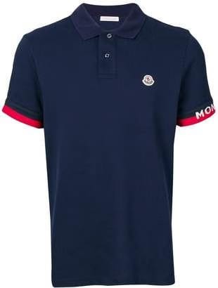 MONCLER LOGO POLO SHIRT WHITE