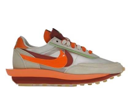 Nike LD Waffle sacai CLOT Kiss of Death Net Orange Blaze