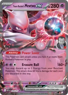 Team Rocket's Mewtwo ex 2026 Pokemon Ascended Heroes Special Illustration Rare 281/217 (PSA or BGS Graded)