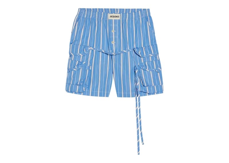 Jacquemus Le Shorts Trivela Blue Stripes