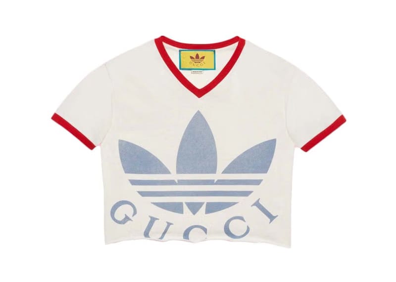 Gucci x adidas Cropped T-Shirt White