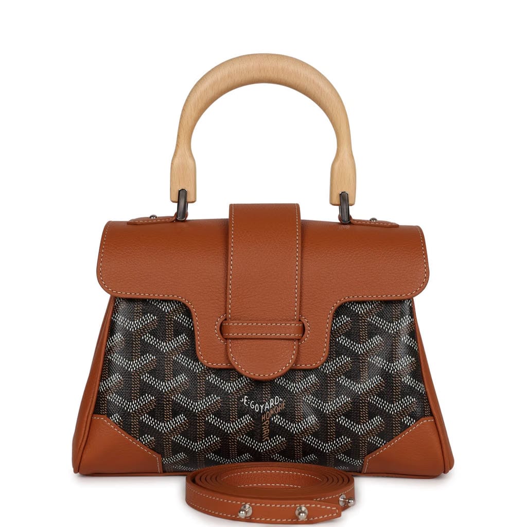 Goyard Saigon Souple Mini Orange Goyardine Palladium Hardware
