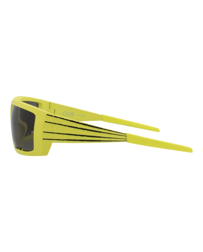 Philipp Plein Square-Frame Injection Sunglasses Yellow Yellow Smoke (SSP003-64-0YLW)