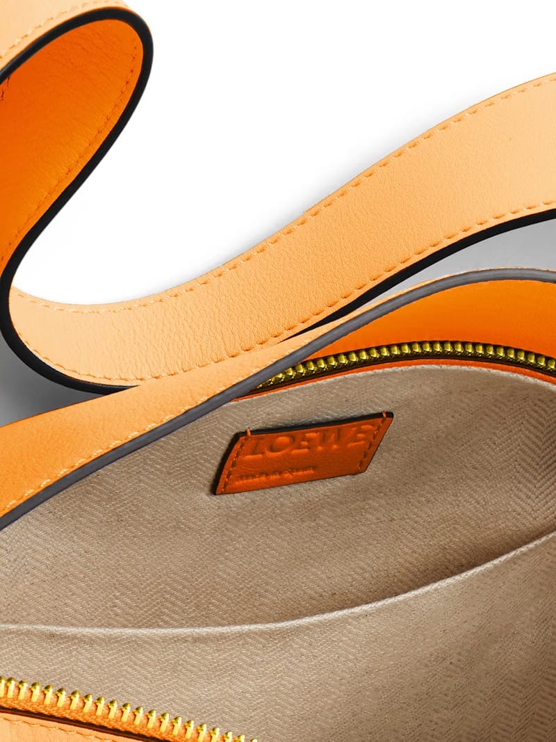 LOEWE Puzzle Hobo Bag in Nappa Calfskin Mandarin