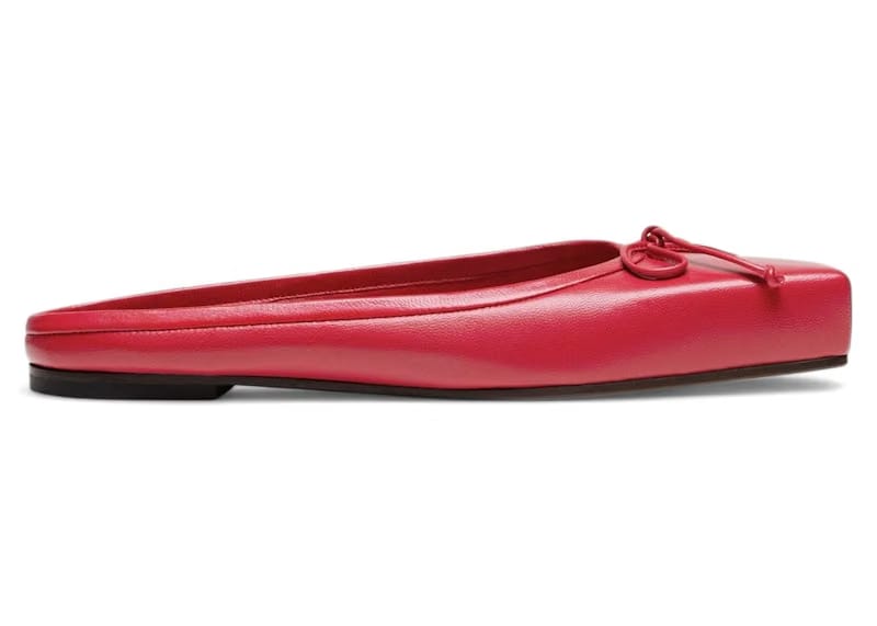Jacquemus Les Mules Plates Ballet Red (Women's)