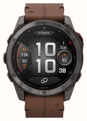 Garmin Fenix 8 Pro, 51mm, Amoled Display, Premium Connected Multisport GPS Smartwatch, inReach Technology, Sapphire, Titanium with Graphite/Black Silicone Band