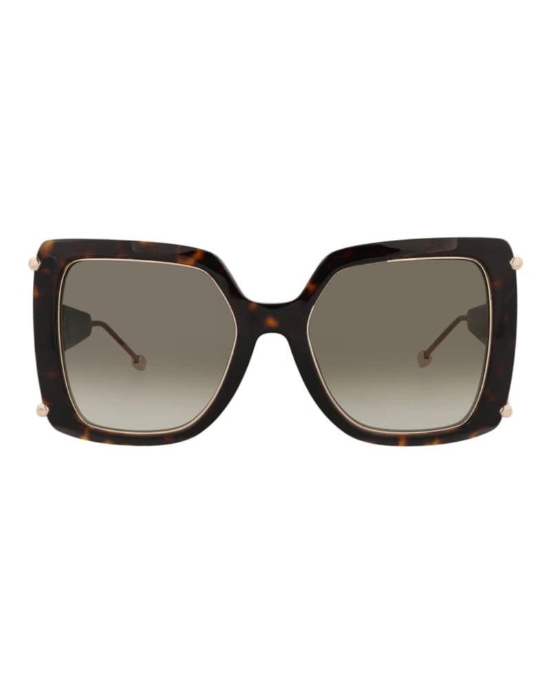 Philipp Plein Square-Frame Acetate Sunglasses Havana Havana Green (SPP121S-56-0722)