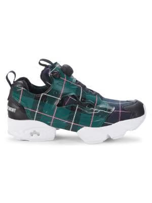 Reebok Instapump Fury Opening Ceremony Plaid Green