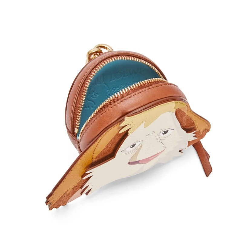 LOEWE x Howls Heen Cookie Pouch In Classic Calfskin Rust