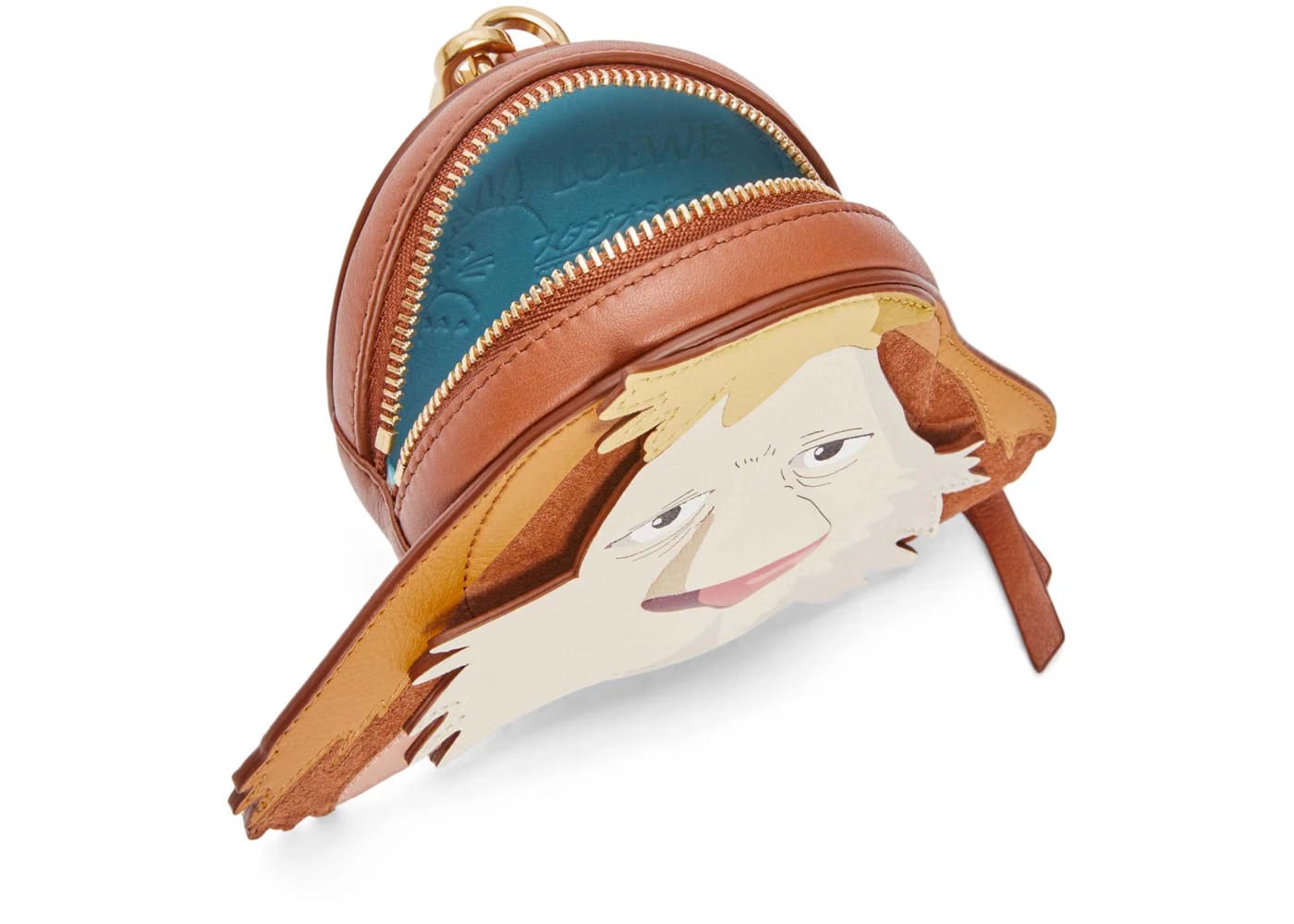 LOEWE x Howls Heen Cookie Pouch In Classic Calfskin Rust