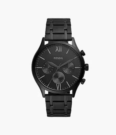Fossil Fenmore Multifunction Blue Dial Two-Tone Stainless Steel Watch Gift Set