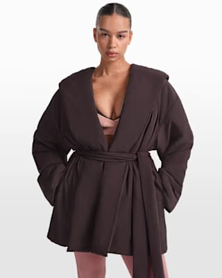 Nike x Skims Woven Nylon Wrap Coat Phoenix