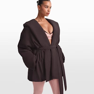 Nike x Skims Woven Nylon Wrap Coat Phoenix