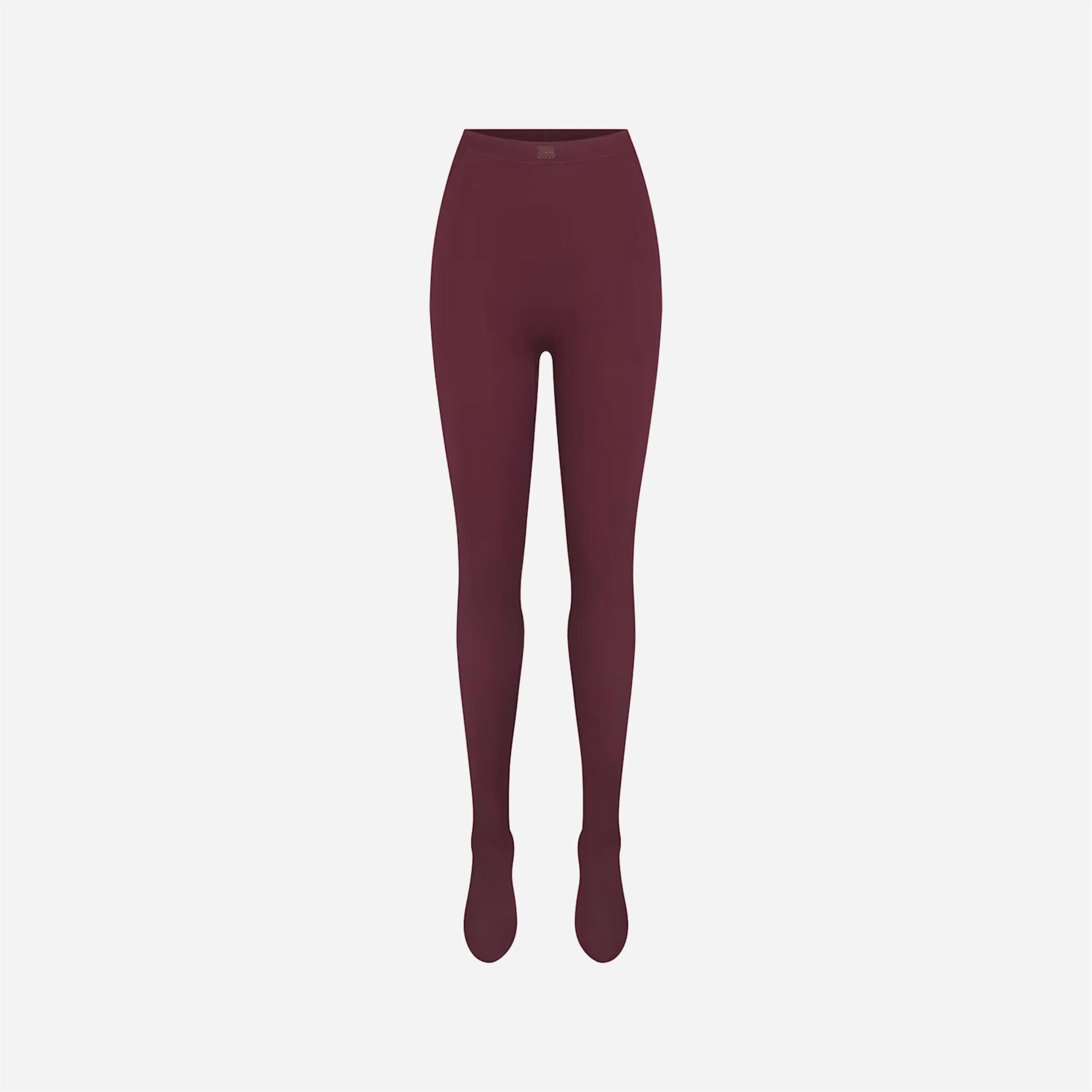 Nike x Skims Matte High-Waisted Footsie Grip Leggings Currant