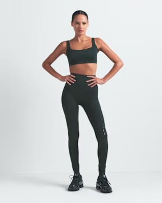 Nike x Skims Matte High-Waisted Footsie Grip Leggings Currant