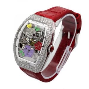 Franck Muller Heart Skeleton Dial Leather Strap Watch WMNS - V 35 S6 SQT HEART COL DRM D (BC)-5N