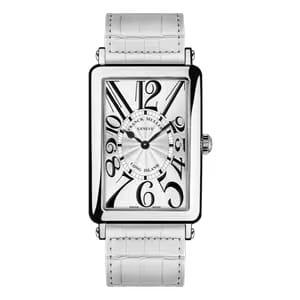 Franck Muller Long Island White Dial Leather Strap Watch WMNS - 952 QZ COL MOP-5N