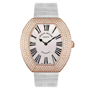 Franck Muller Infinity Diamonds Dial Leather Strap Watch WMNS - 3540-QZ-A-D4-CD-COL DRM-5N