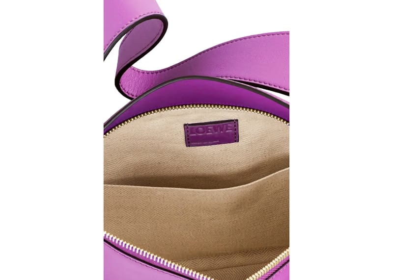 LOEWE Puzzle Hobo Bag in Nappa Calfskin Bright Purple