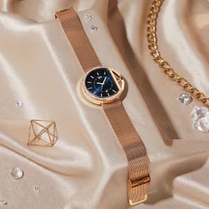 Omega Constellation 131.55.34.20.61.001 Diamond Dial Rose Gold Strap Watch WMNS