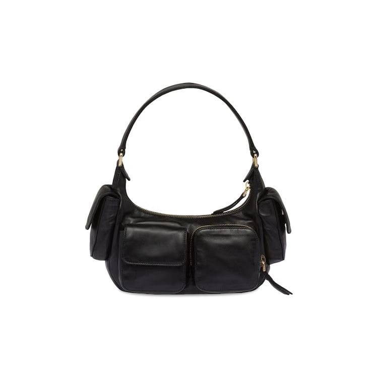 Miu Miu Nappa Leather Pocket Bag Black