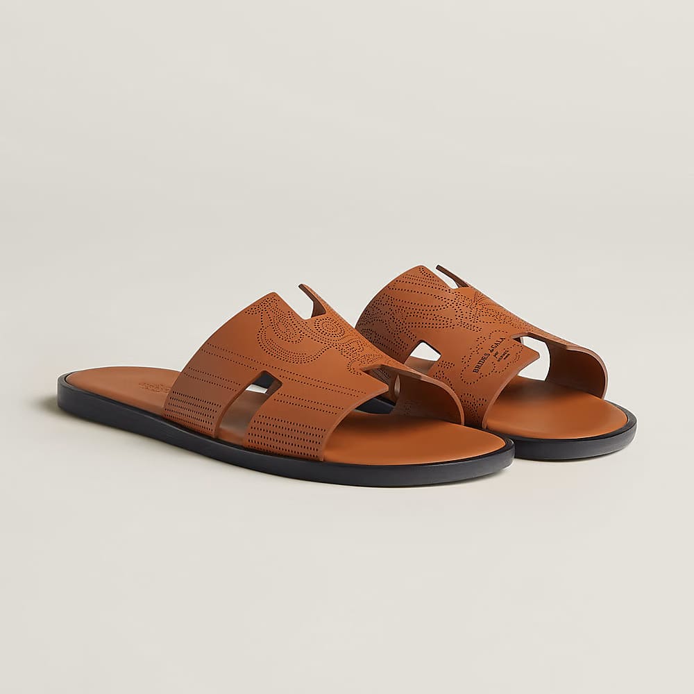 Hermes Jackson Sandal Marron Ebène