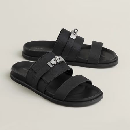 Hermes Jackson Sandal Multicolore Bleu Tonnerre
