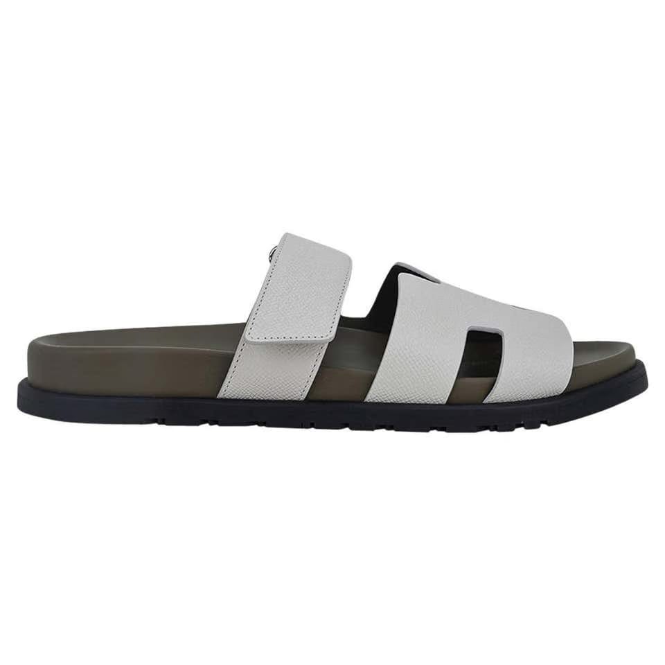 Hermes Izmir Sandal Vert Toundra