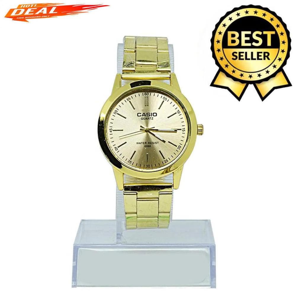 Seiko Quartz Watch Spade Dial Stainless Steel Watch Yellow Gold PVD - SRK048P1