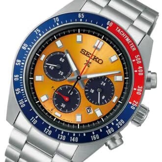 Seiko Prospex Speedtimer Go Large Solar Chronograph Black Dial Stainless Steel Watch - SSC915P1