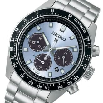 Seiko Prospex Speedtimer Go Large Solar Chronograph Black Dial Stainless Steel Watch - SSC915P1