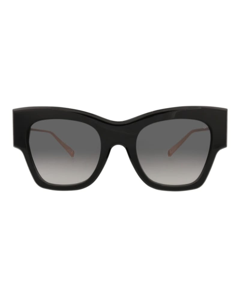 Philipp Plein Cat Eye-Frame Acetate Sunglasses Black Black Smoke (SPP120M-53-0700)