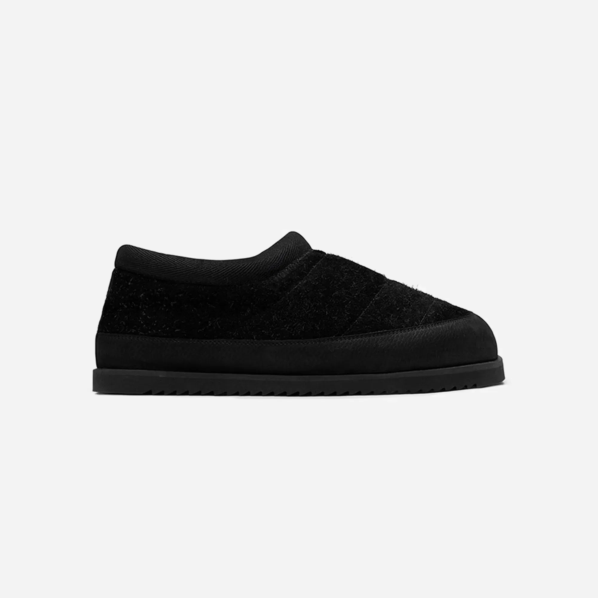 Represent Winter Mule Hairy Suede Black SS26