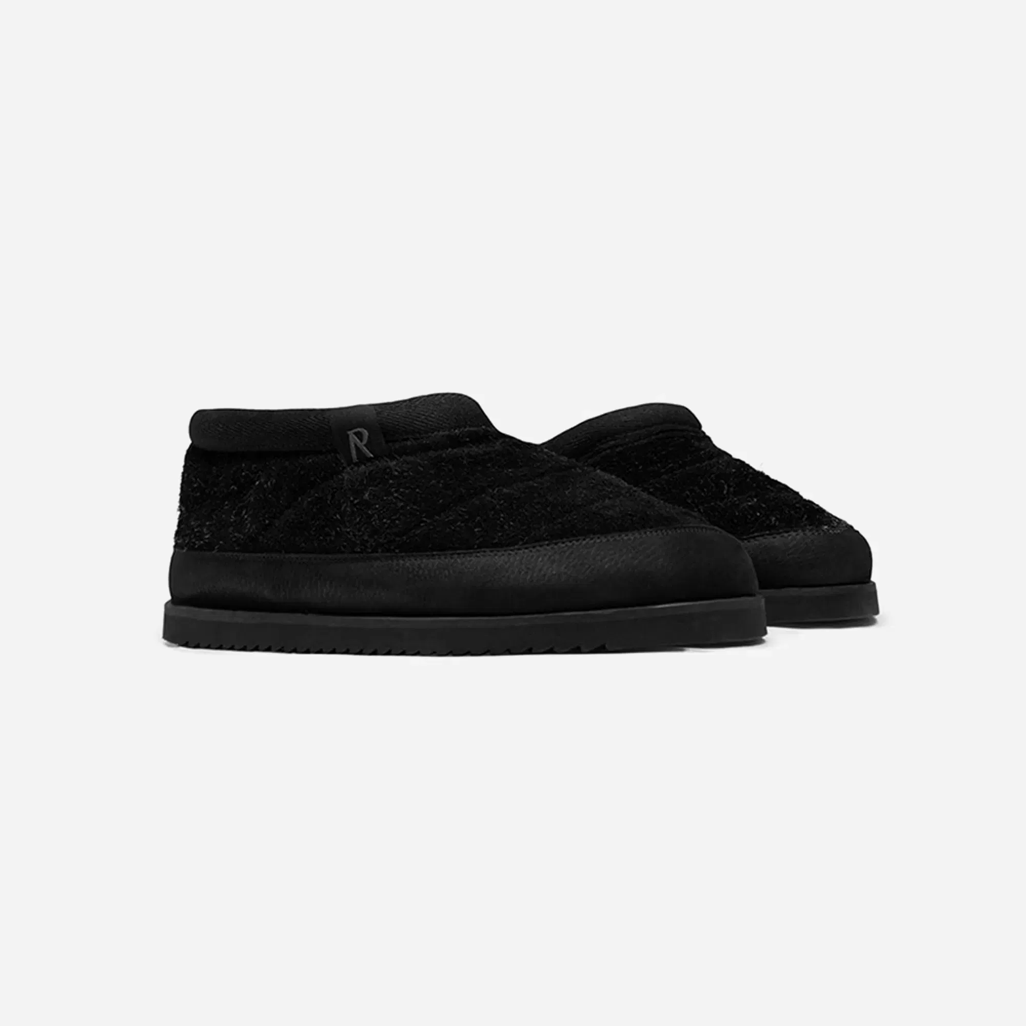 Represent Winter Mule Hairy Suede Black SS26