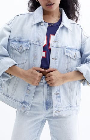 Represent Legacy Denim Trucker Light Blue Vintage SS26