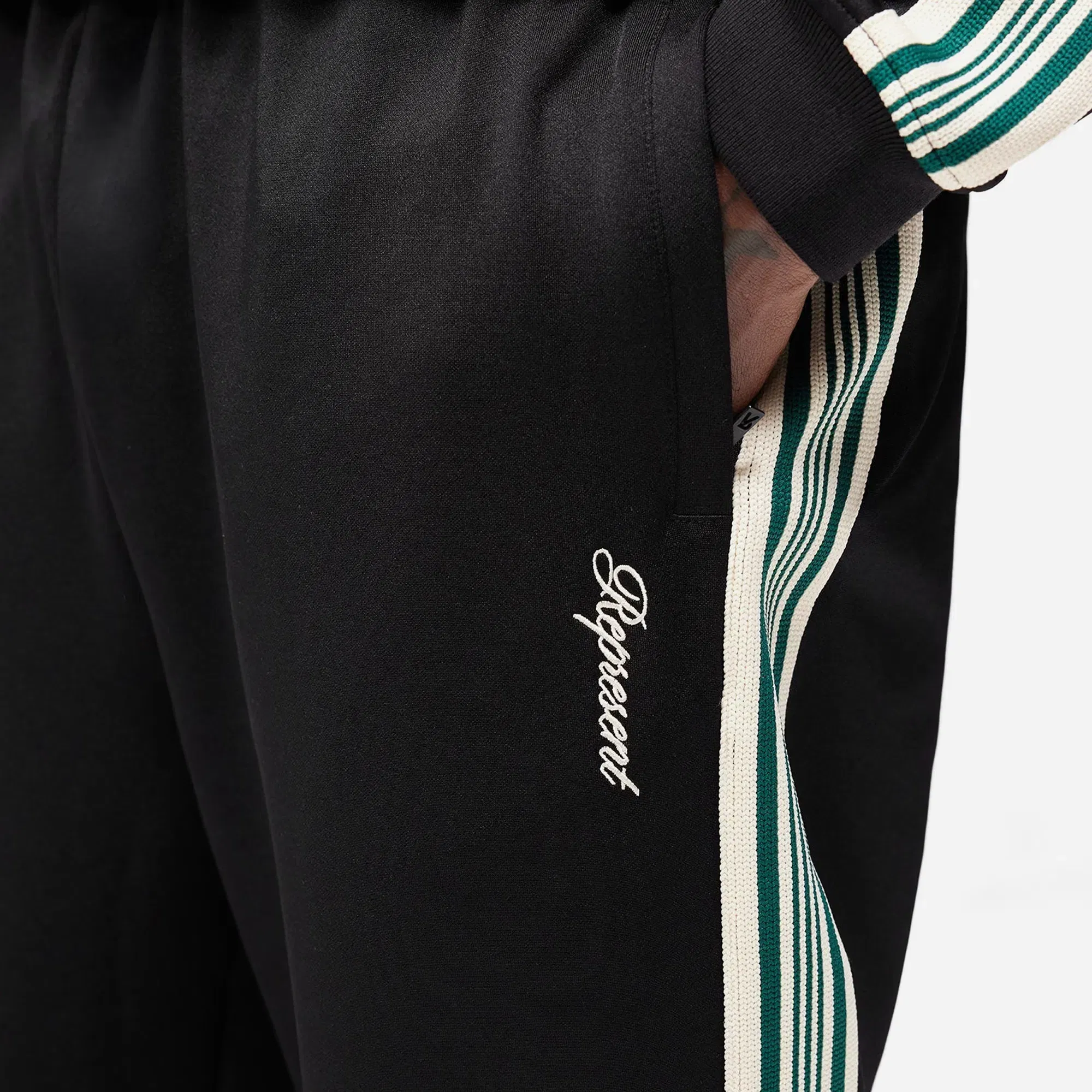 Represent Taped Track Pant Jet Black SS26