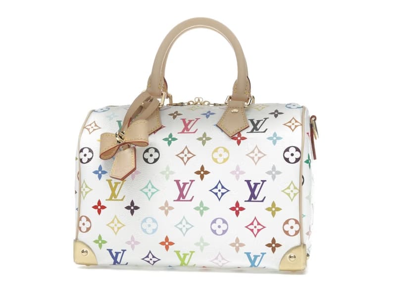 Louis Vuitton x Takashi Murakami Speedy Bandouliere 25 White Multicolored