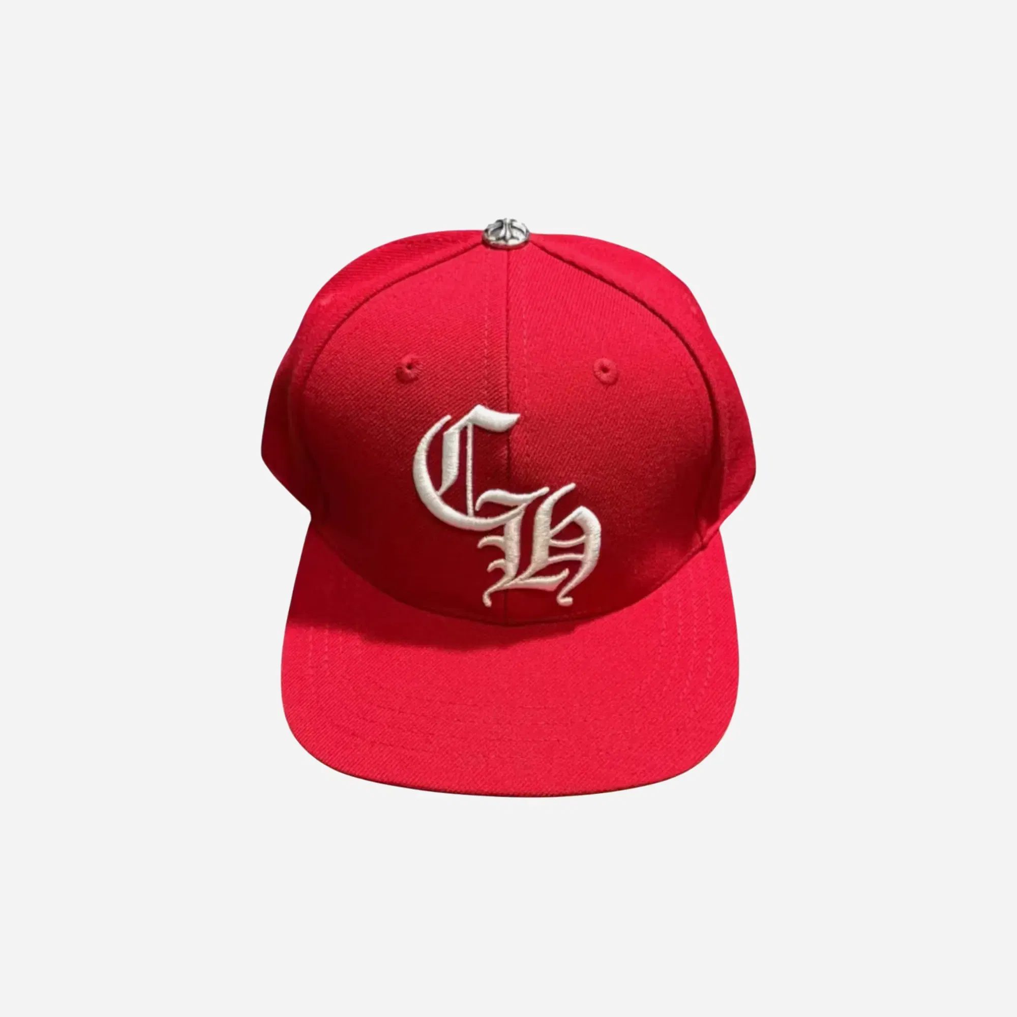 Chrome Hearts Essentials LA Exclusive Baseball Wool Cap Red