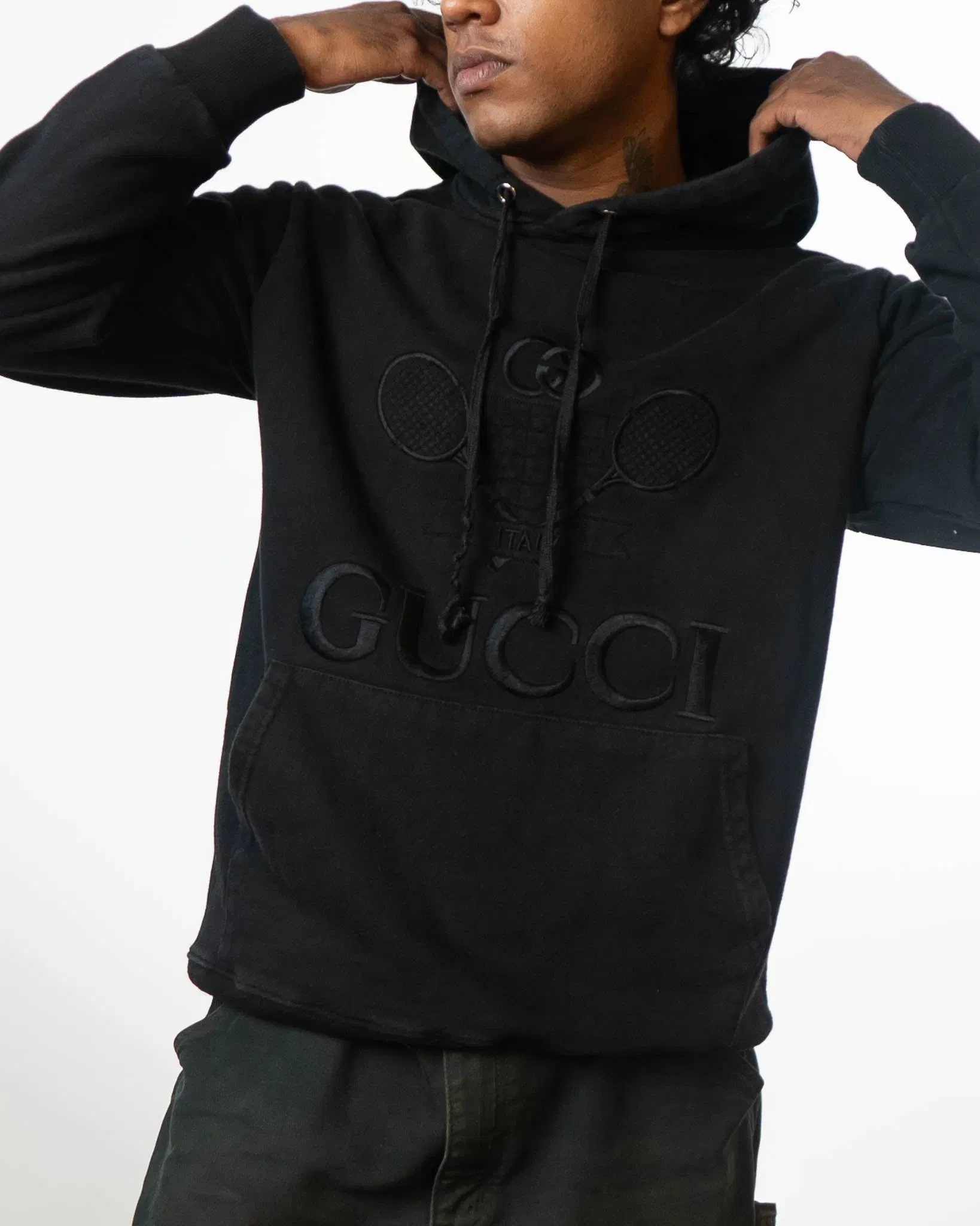 Gucci Tennis Club Black Hoodie (XL)