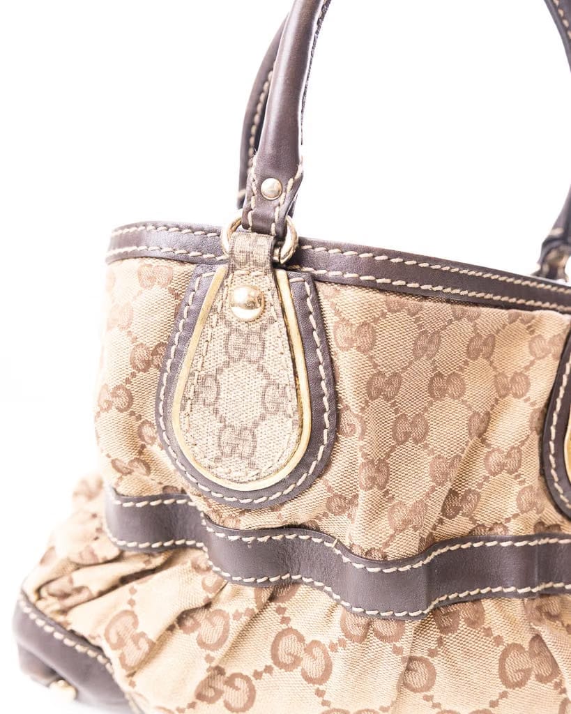 Gucci Brown GG Crystal Shoulder Bag (One Size)