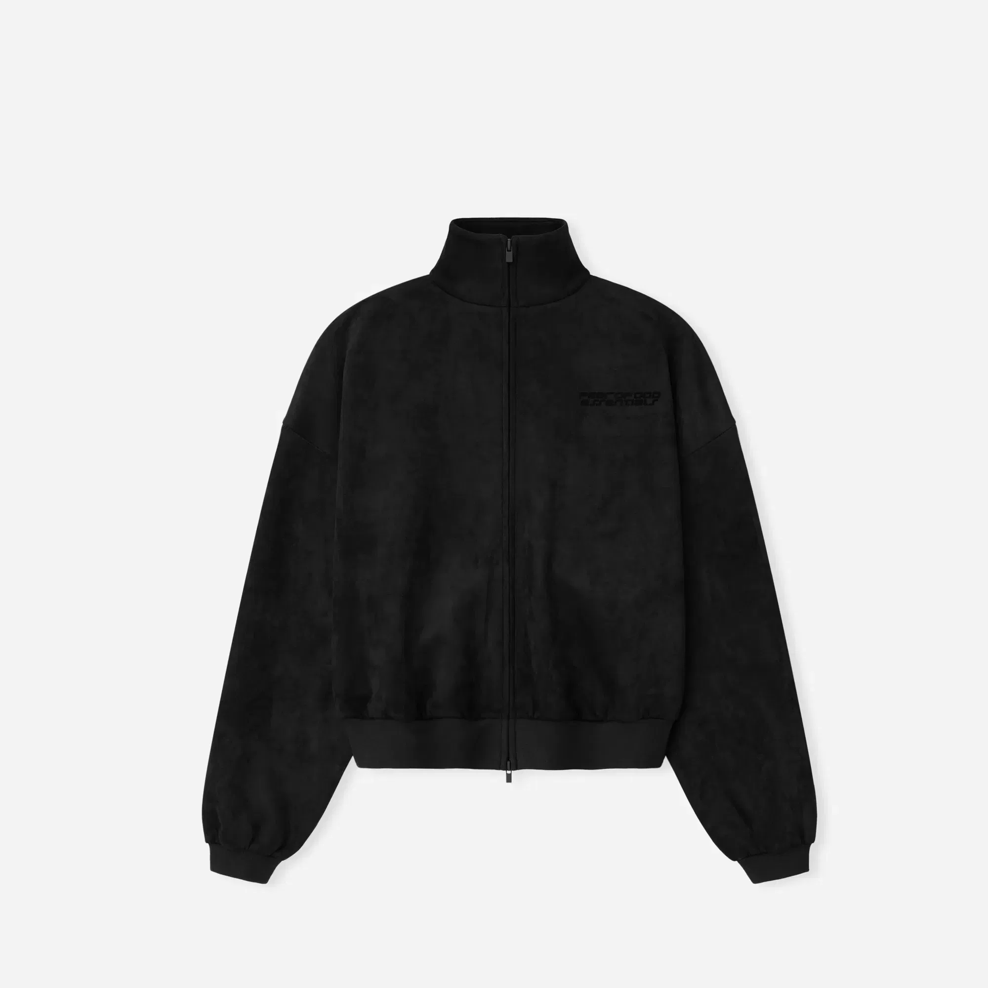 Fear Of God Essentials Suede Fleece Vintage Track Jacket Vintage Black WMNS