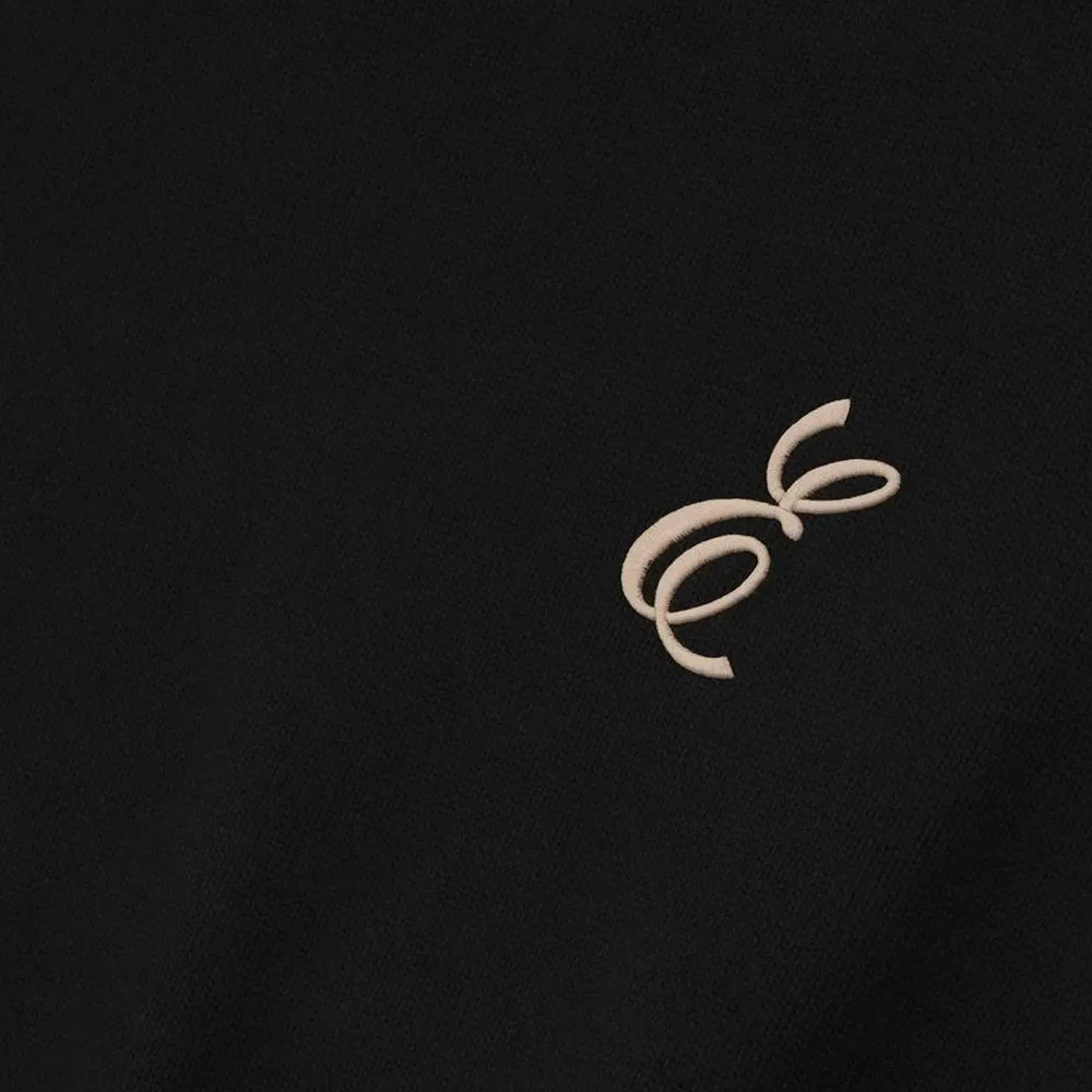 Fear Of God Essentials Embroidered Merino Crewneck Sweater Vintage Black