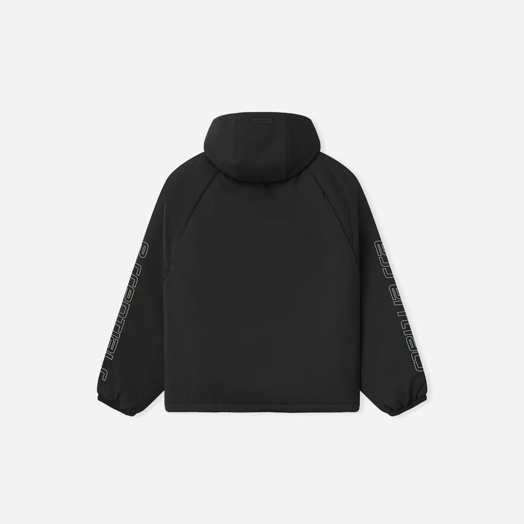 Fear Of God Essentials Tech Nylon Half Zip Anorak Vintage Black