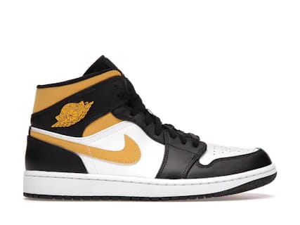Nike Air Jordan 1 Mid White Pollen Black