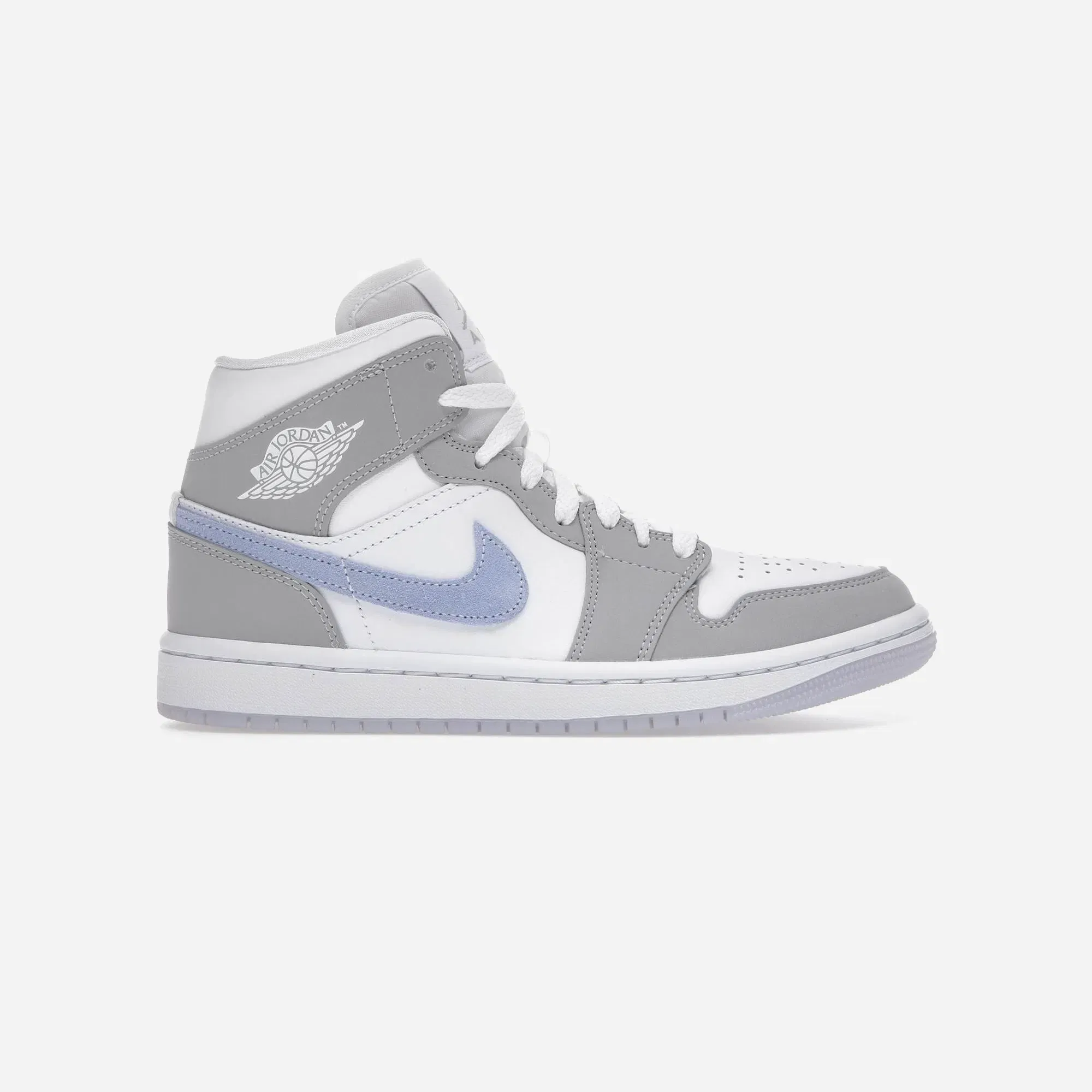 Nike Air Jordan 1 Mid Wolf Grey Aluminium WMNS