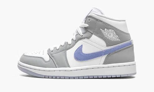 Nike Air Jordan 1 Mid Wolf Grey Aluminium WMNS